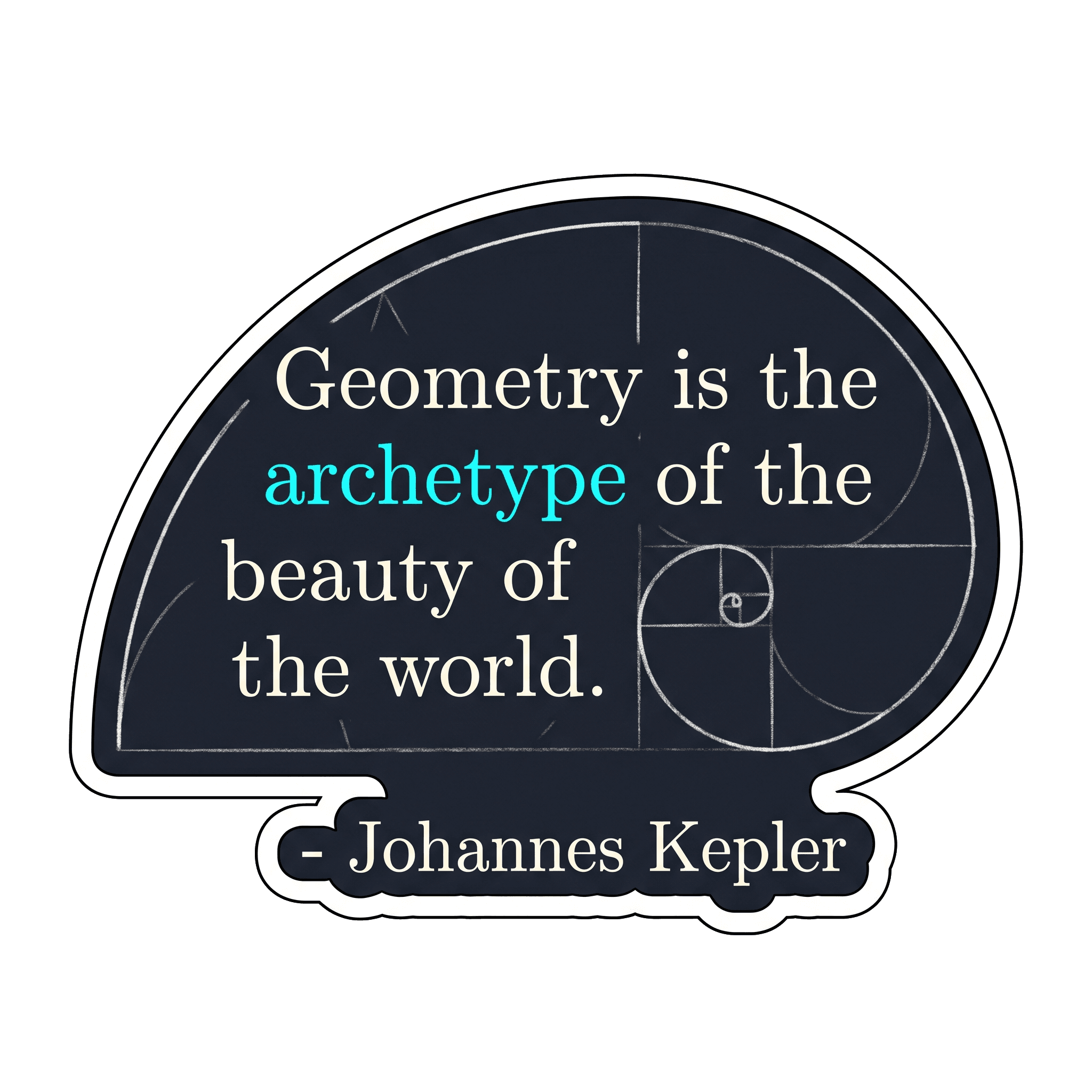 Kepler's Archetype of Beauty Sticker