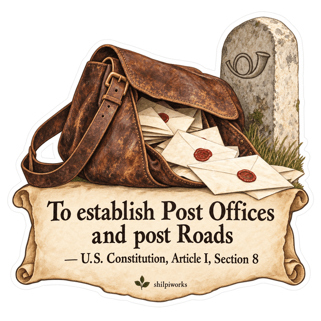 To establish Post Offices and post Roads
