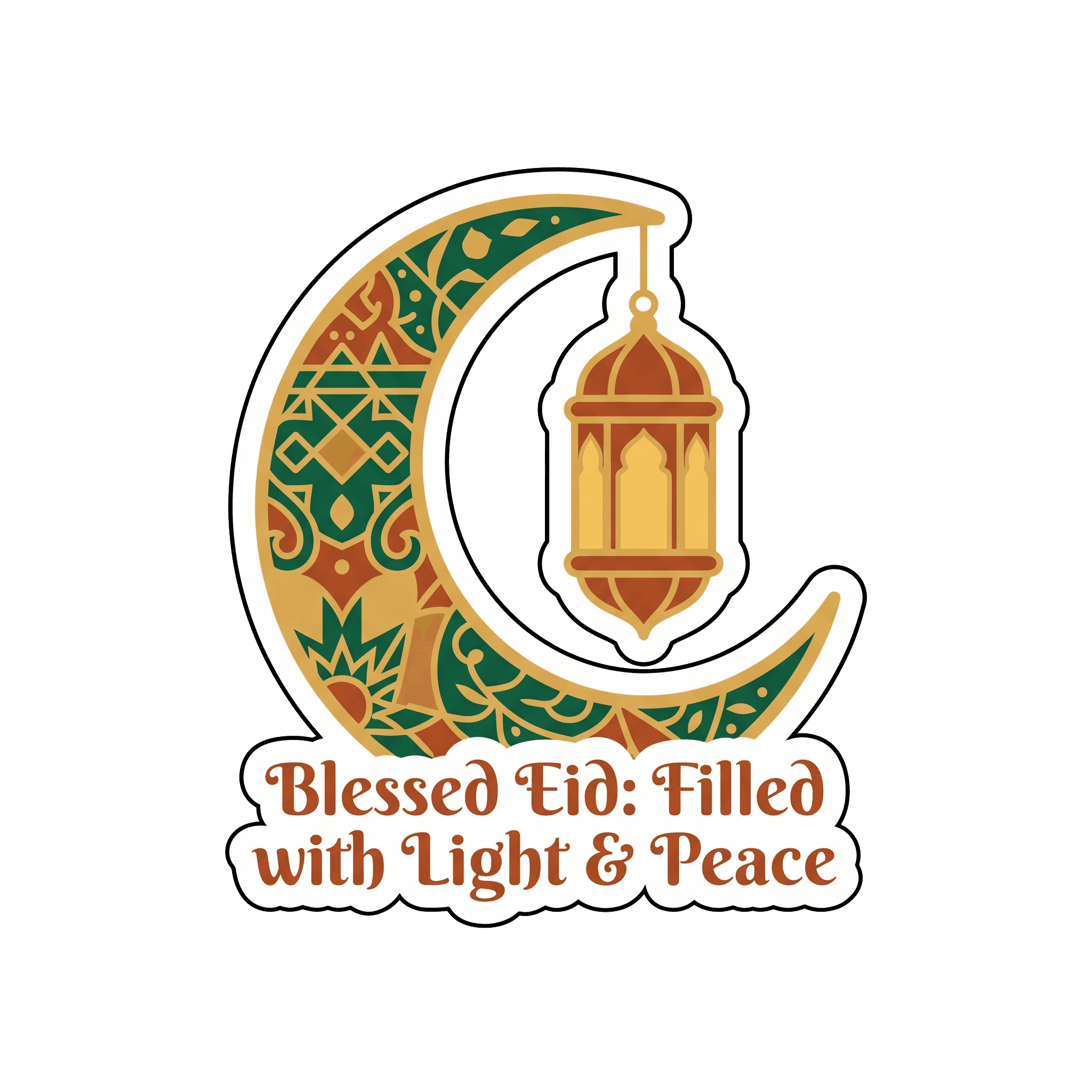 Blessed Eid Radiant Light