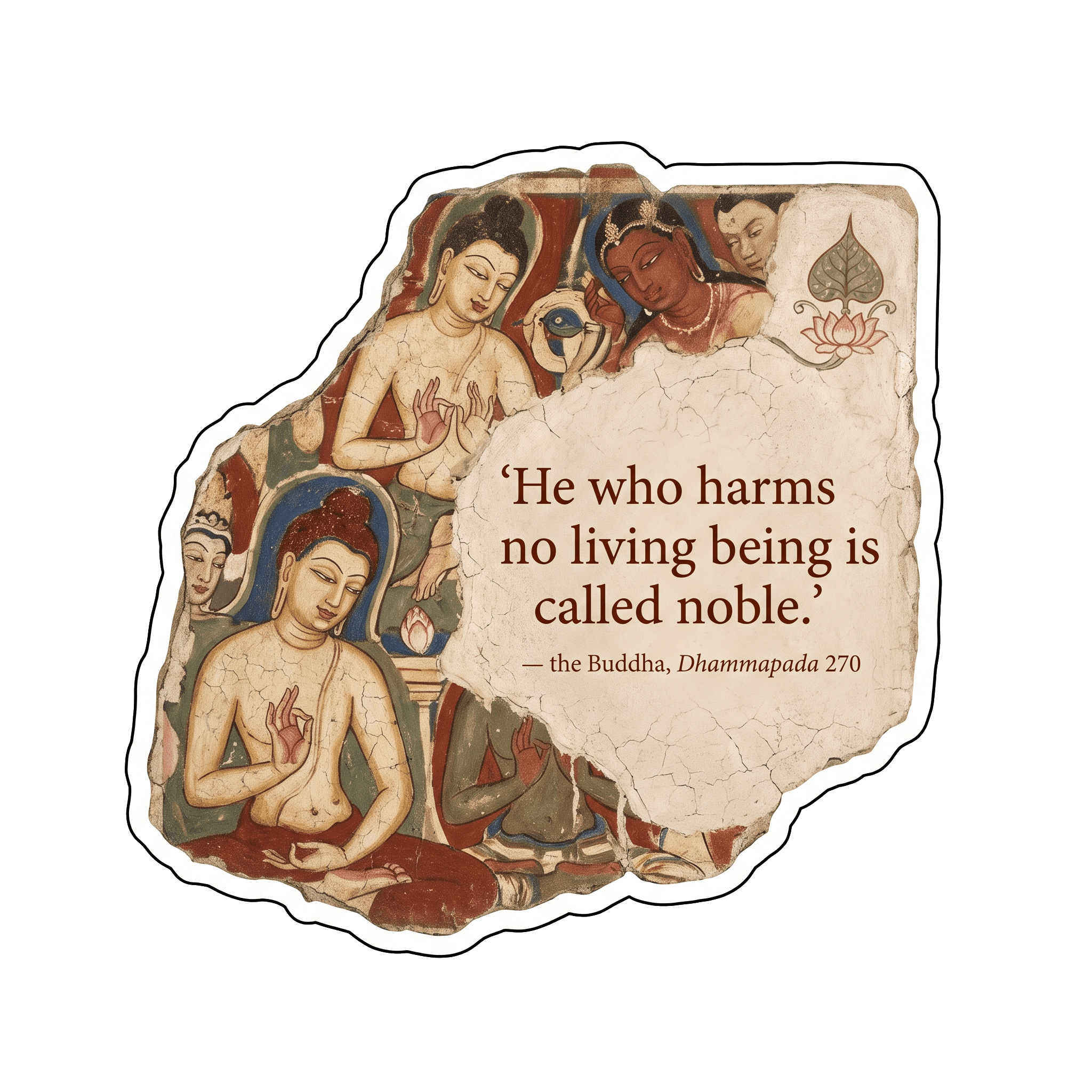 Ajanta Wisdom Buddha Quote