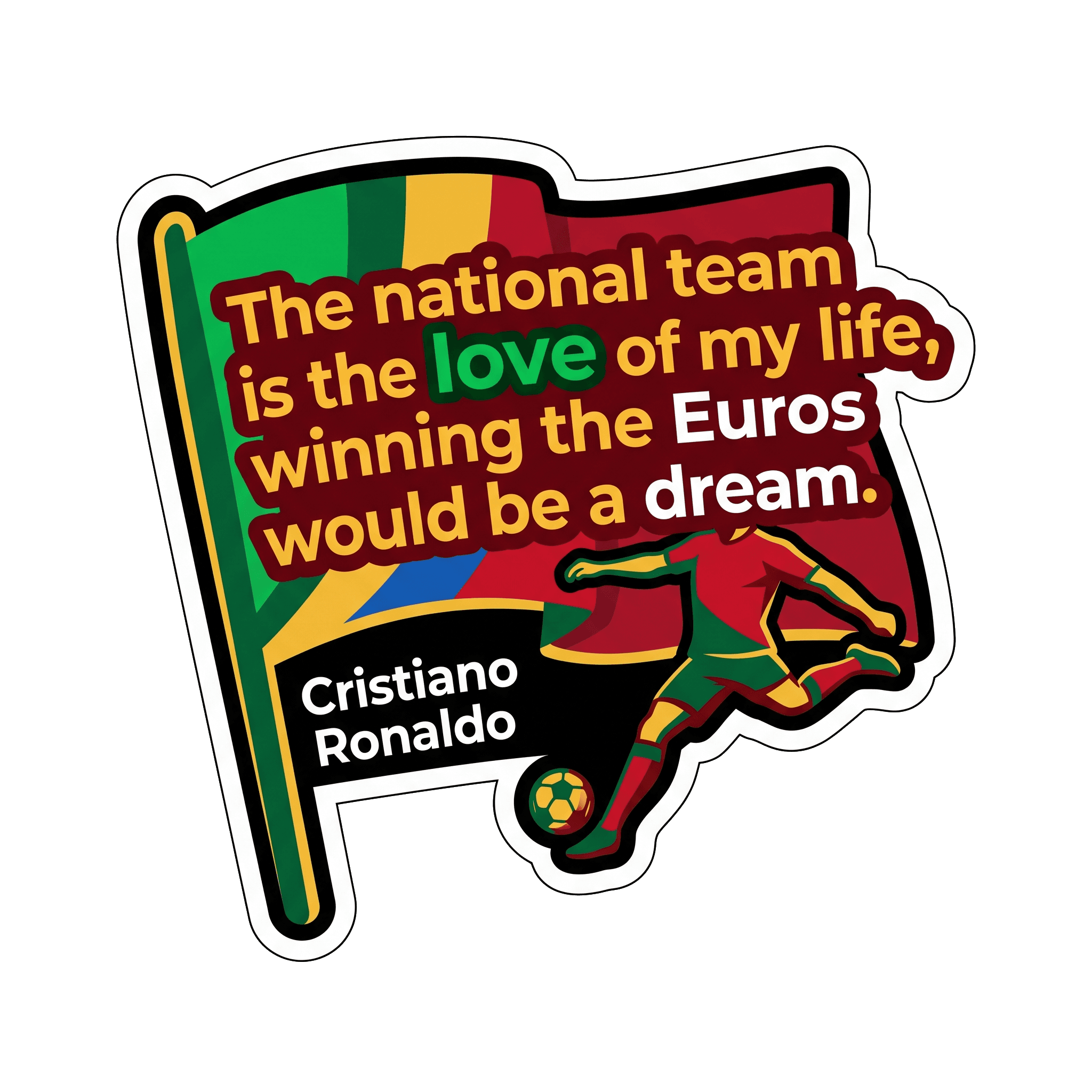 Ronaldo's National Team Dream Sticker