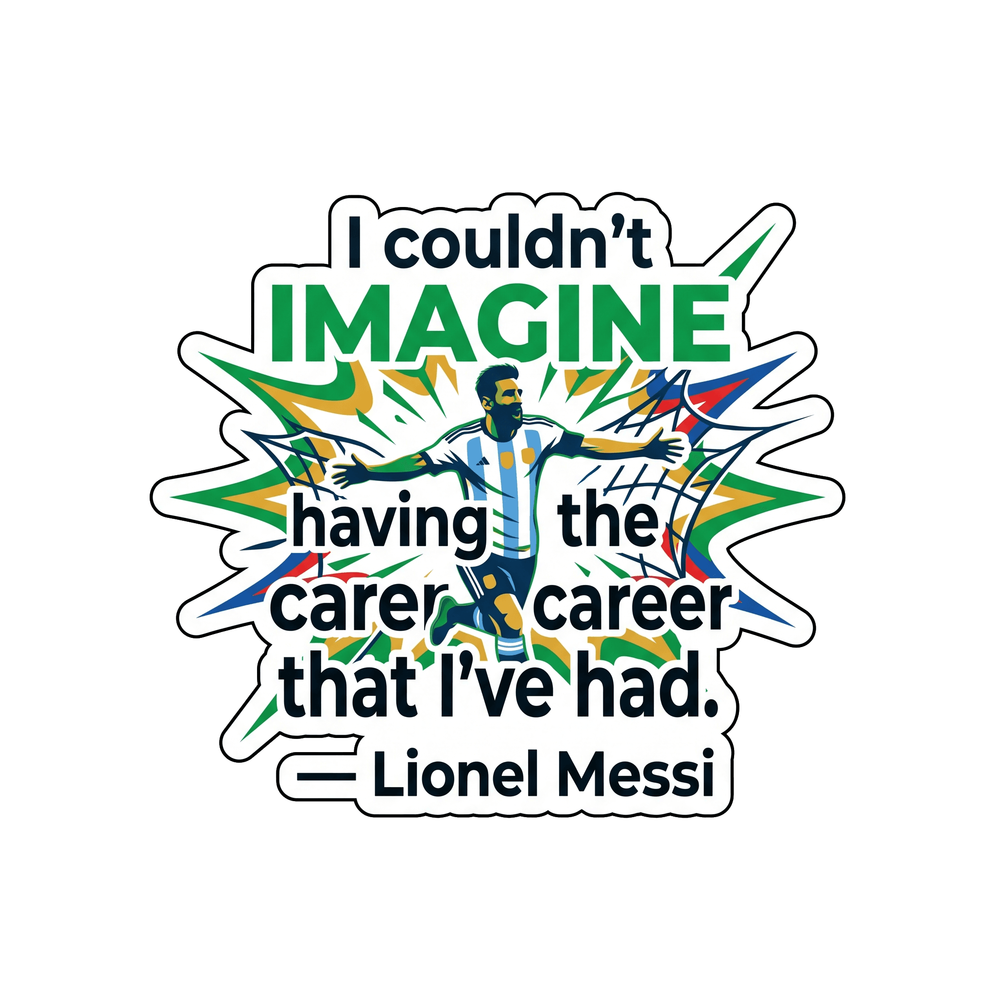 Messi's Unimaginable Journey Sticker