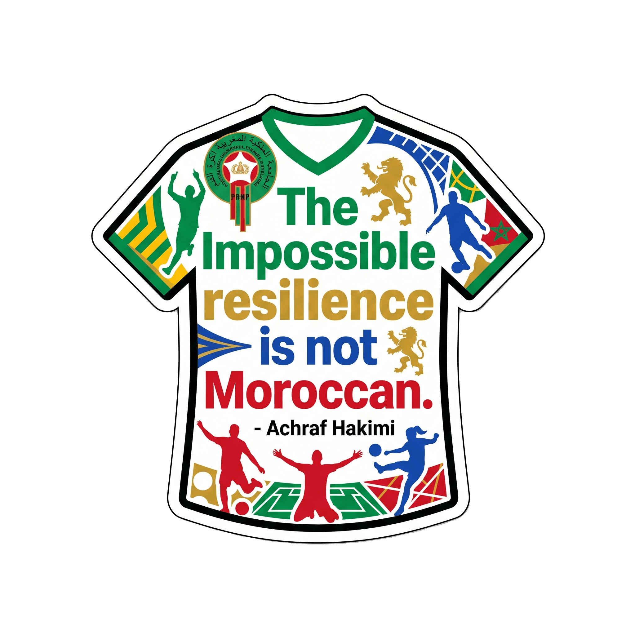 The Impossible Is Not Moroccan Sticker