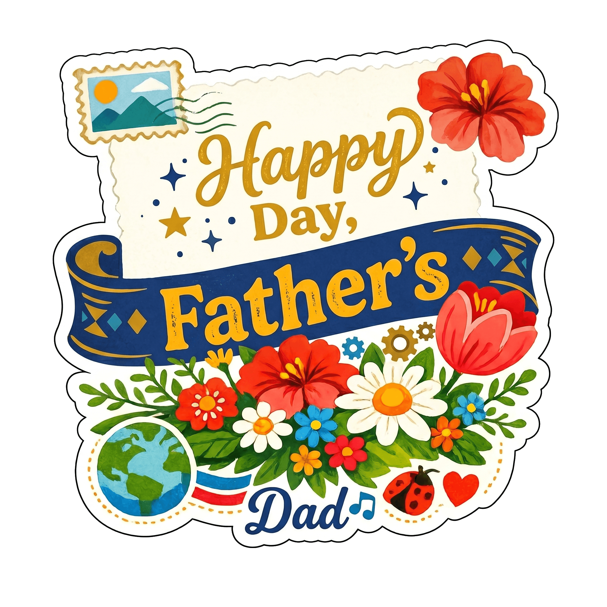 Happy Father's Day Dad Decal