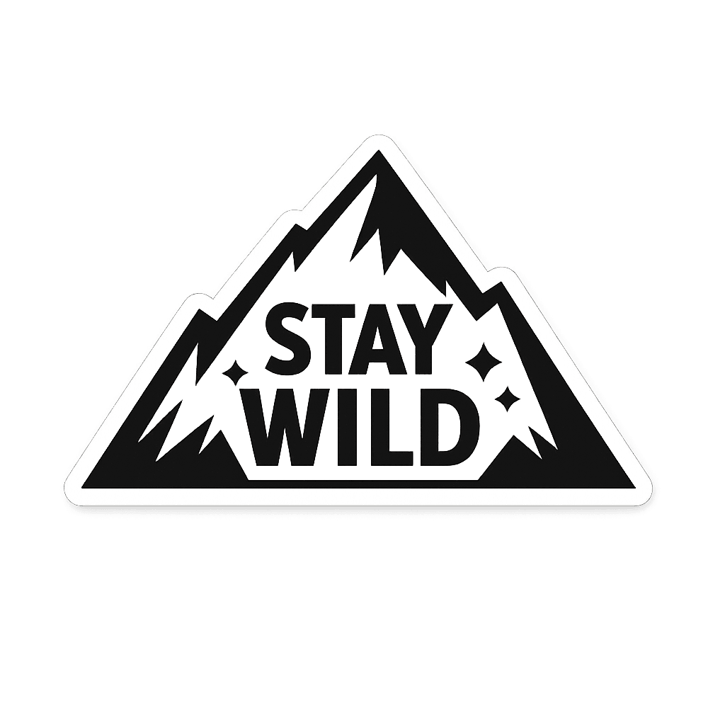 Stay Wild Mountain Peak Emblem