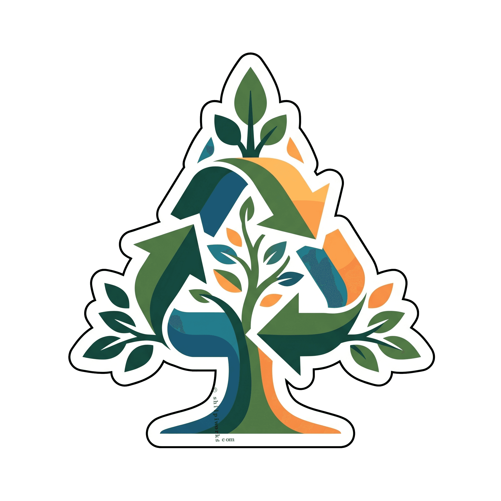 Eco-Conscious Tree of Life Emblem