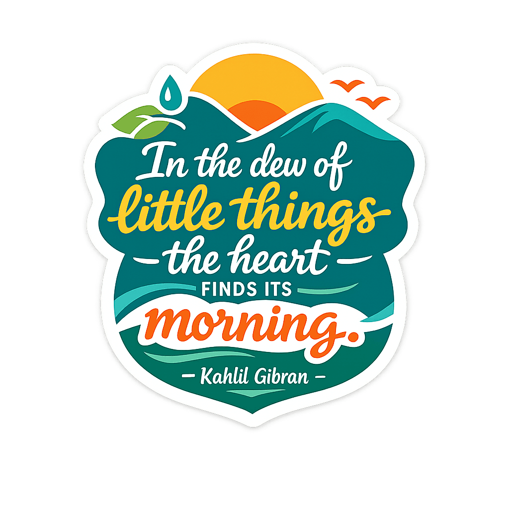 Kahlil Gibran Morning Dew Wisdom