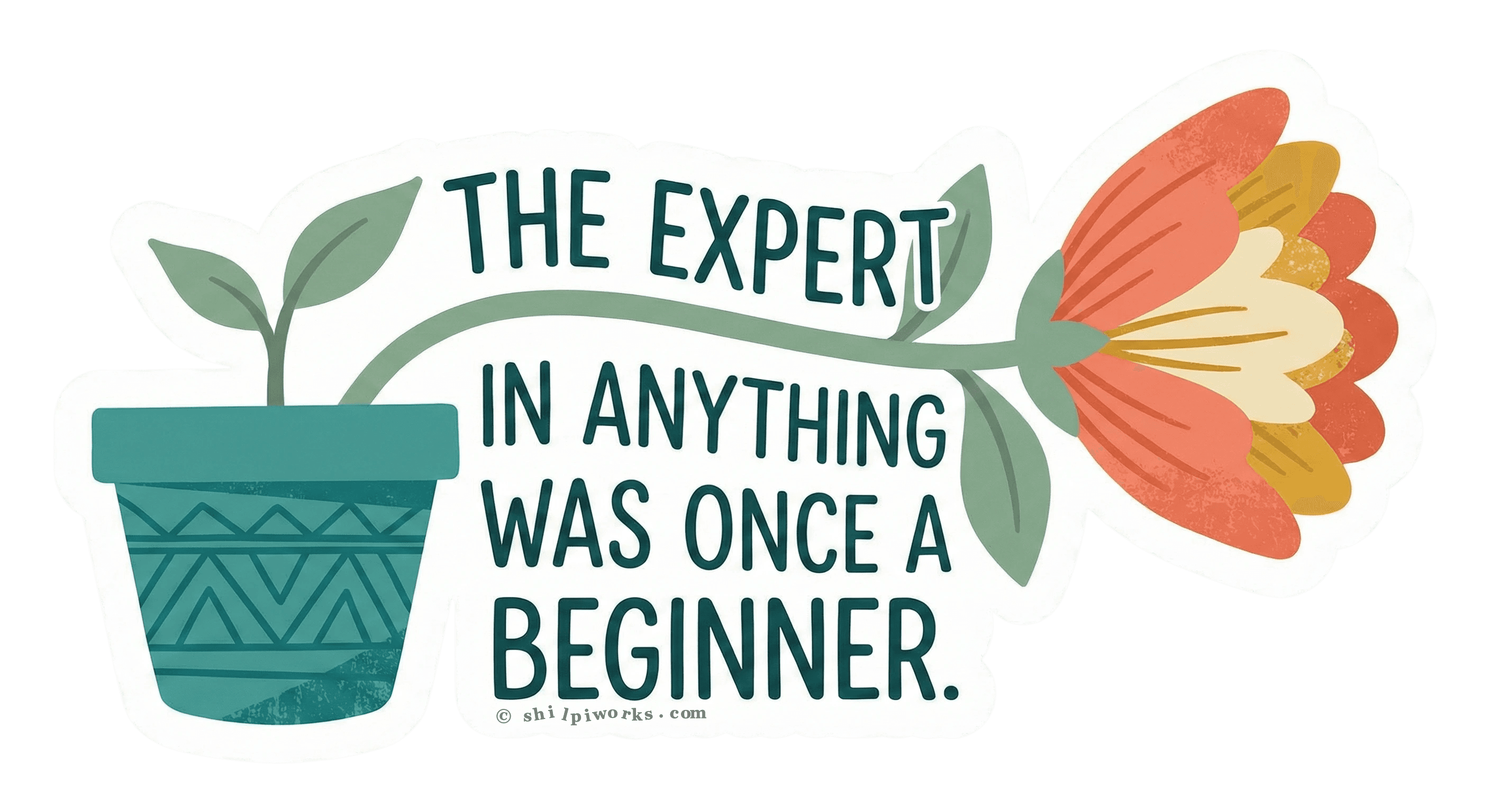 Motivational Floral : Growth & Beginnings
