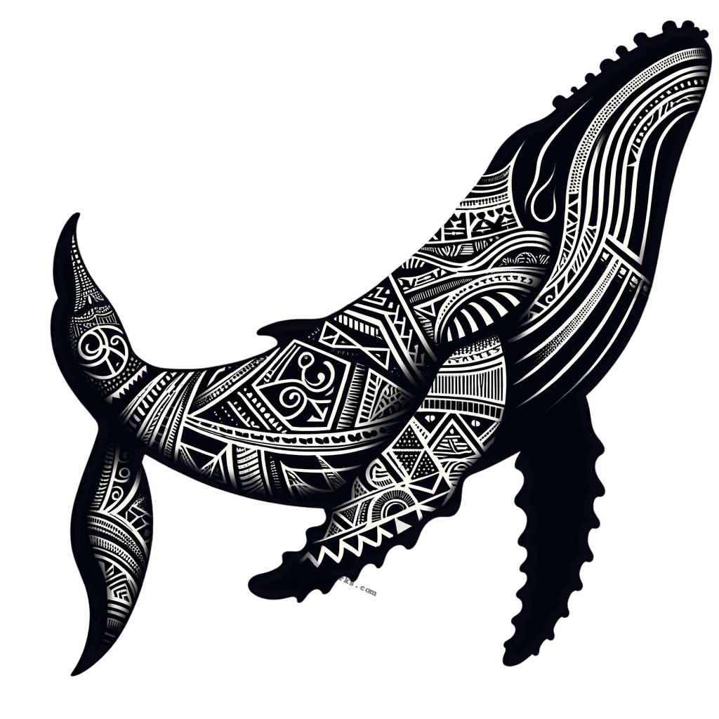 Tribal Humpback Whale - 3 Inch