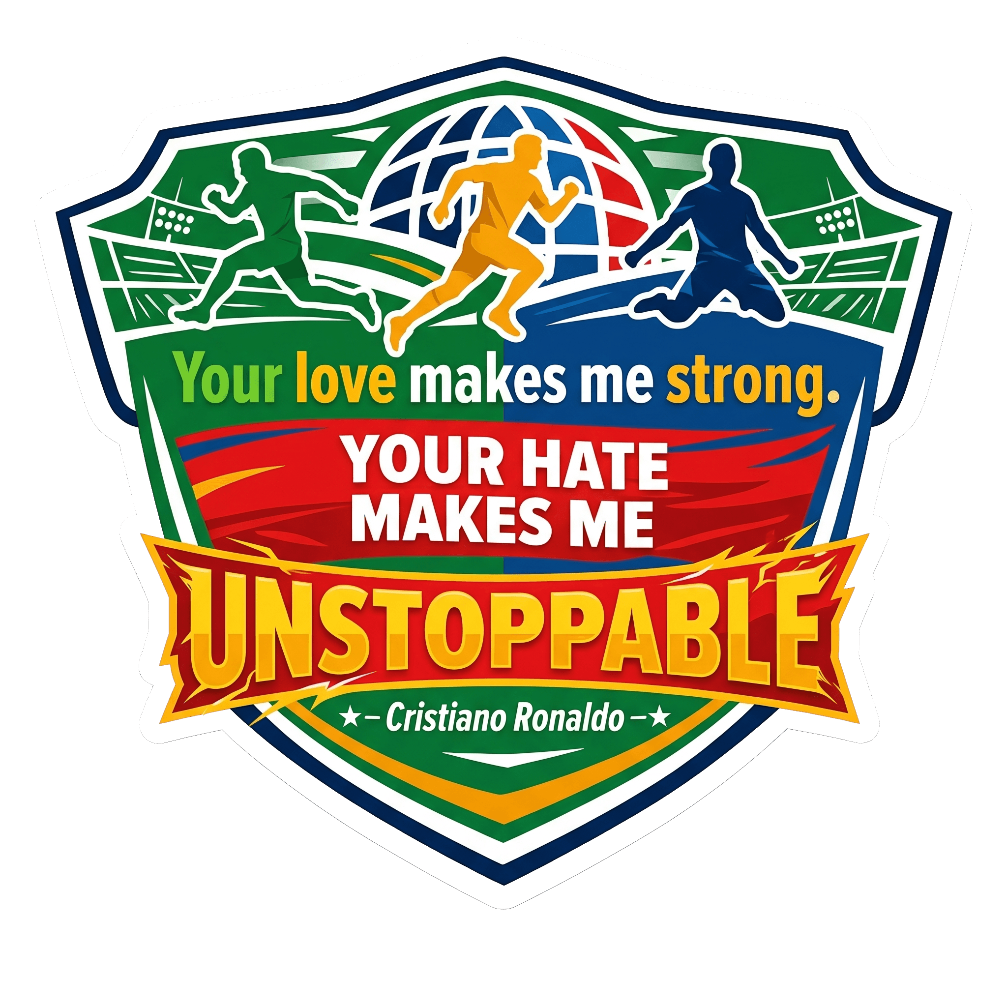 Ronaldo's Unstoppable Spirit Decal