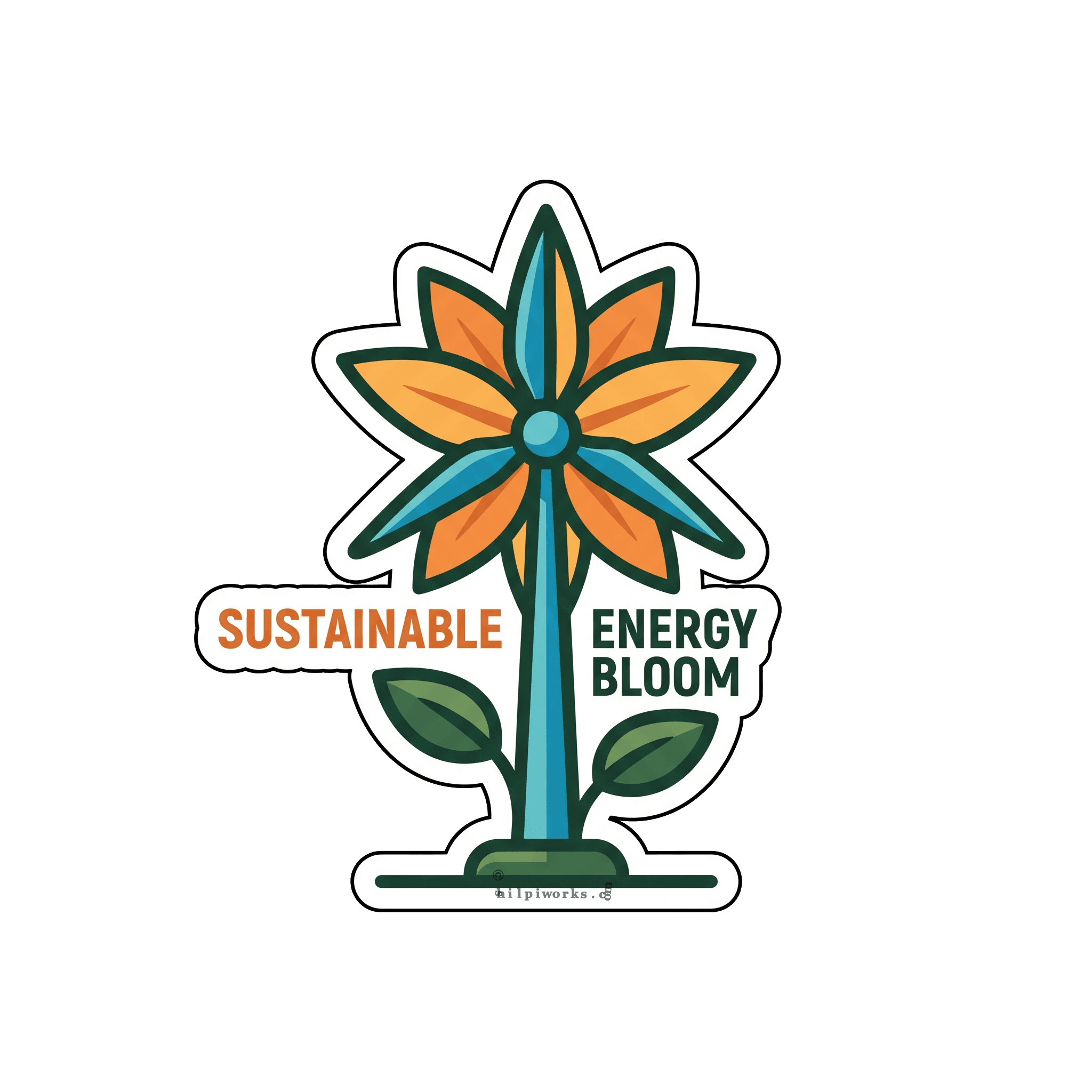 Sustainable Energy Bloom Icon
