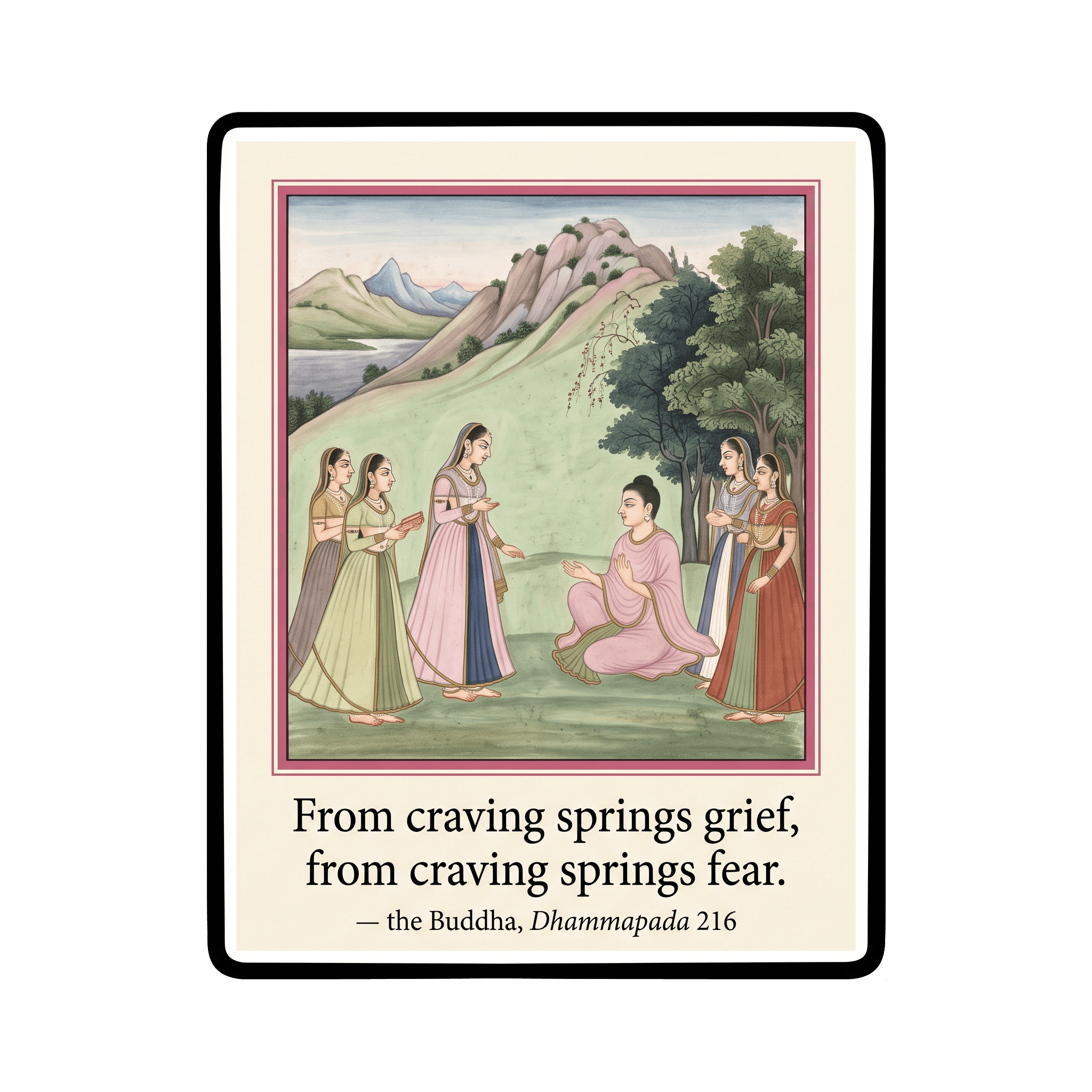 Buddha's Craving Wisdom Sticker