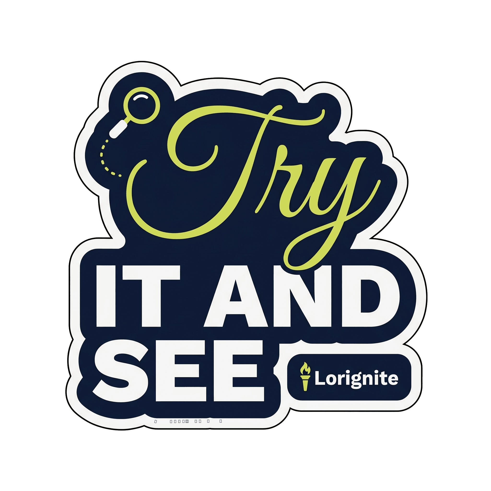 Lorignite Flux Abstract Sticker