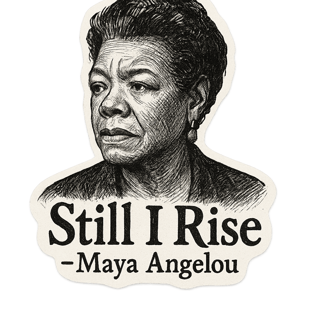 Maya Angelou 'Still I Rise' Art