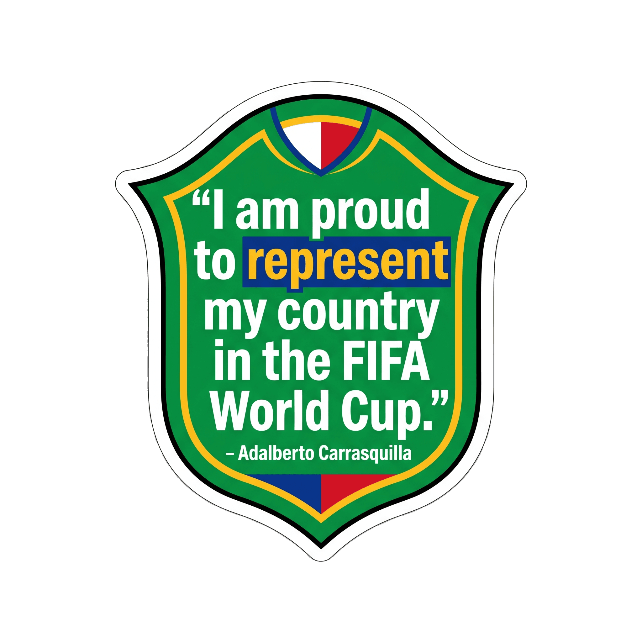Carrasquilla's World Cup Pride Sticker