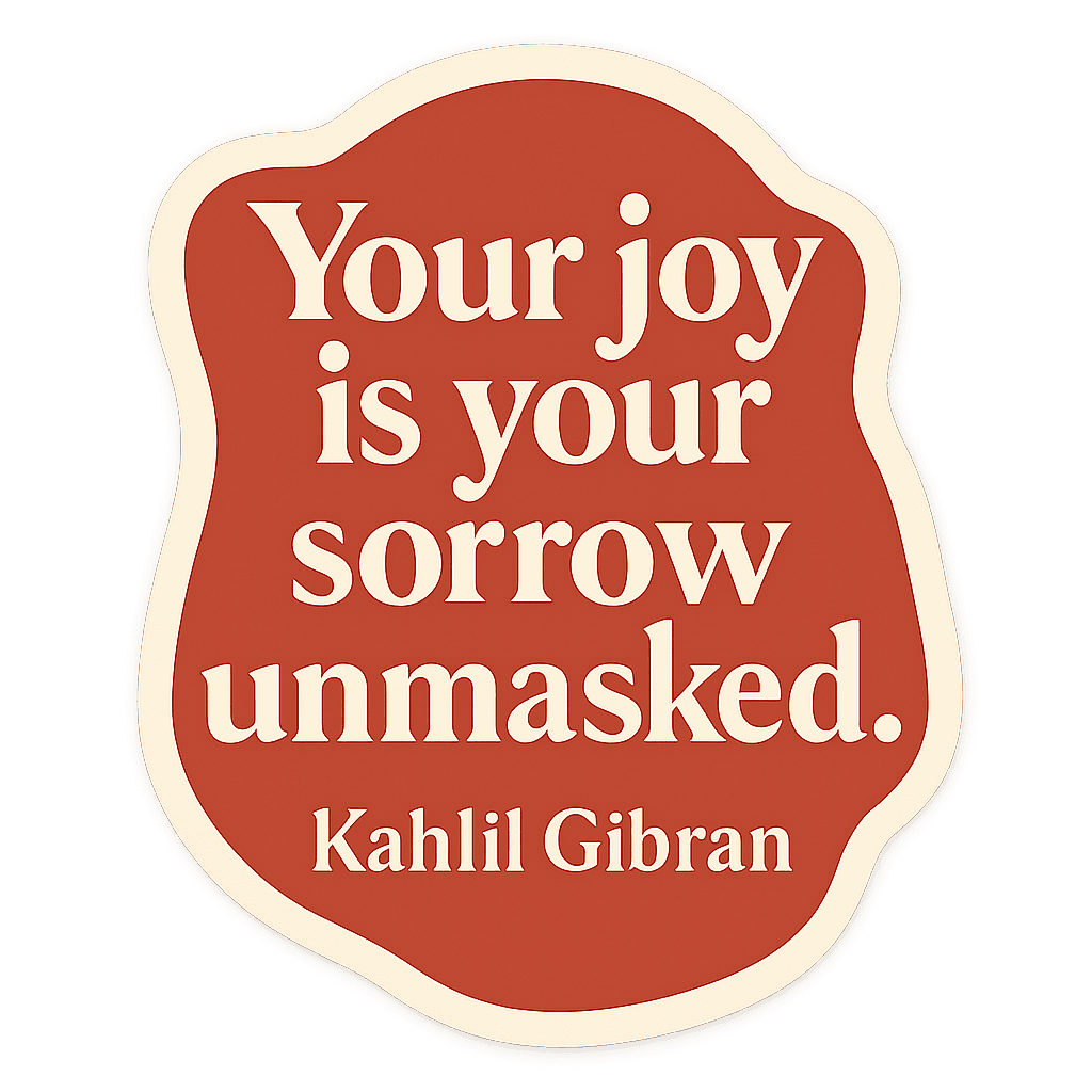 Kahlil Gibran: Joy and Sorrow Unmasked Insight