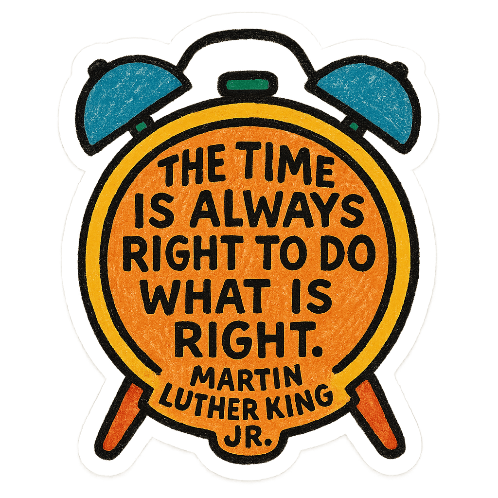 MLK Jr. 'Right Time' Emblem