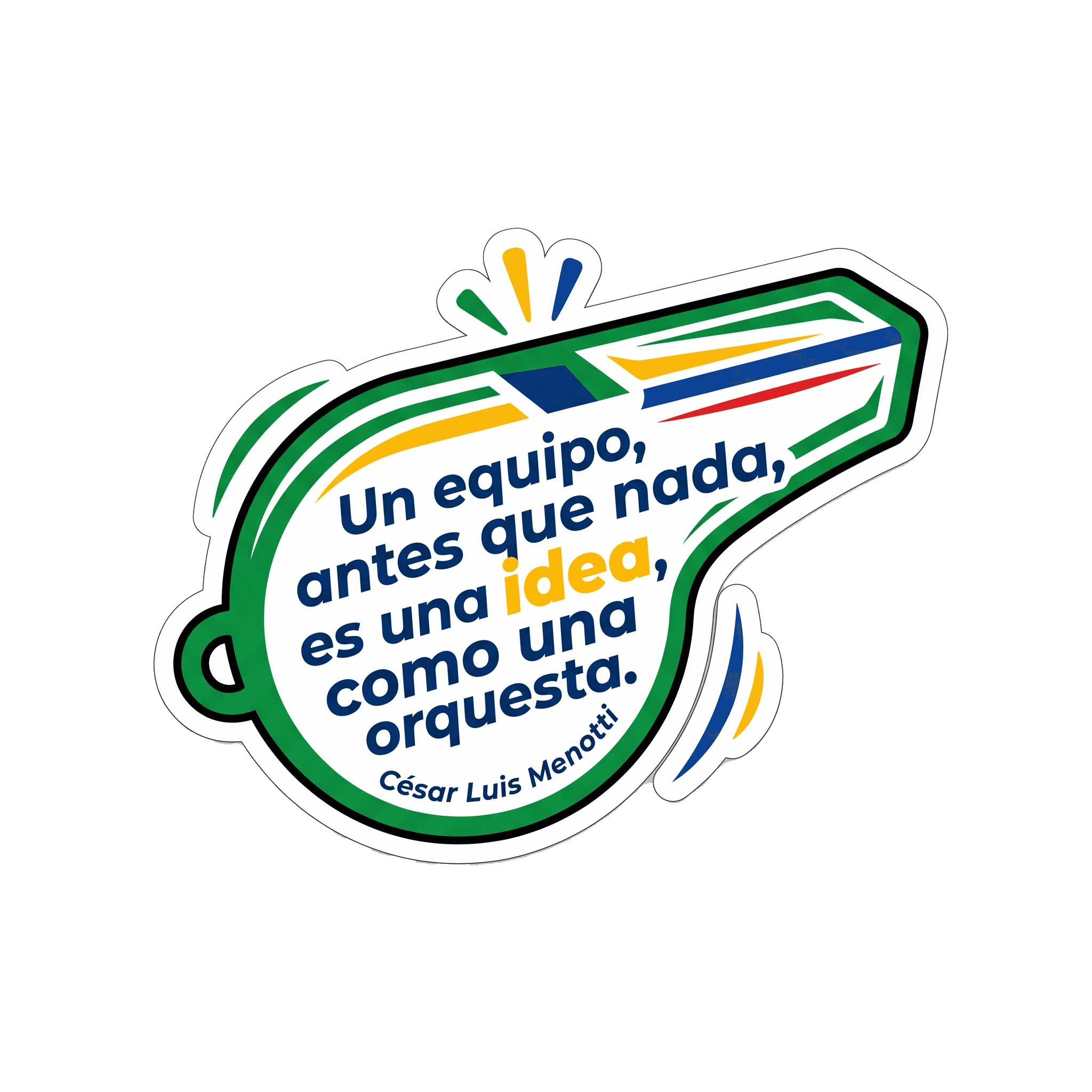 Menotti's Orchestrated Team Vision Sticker