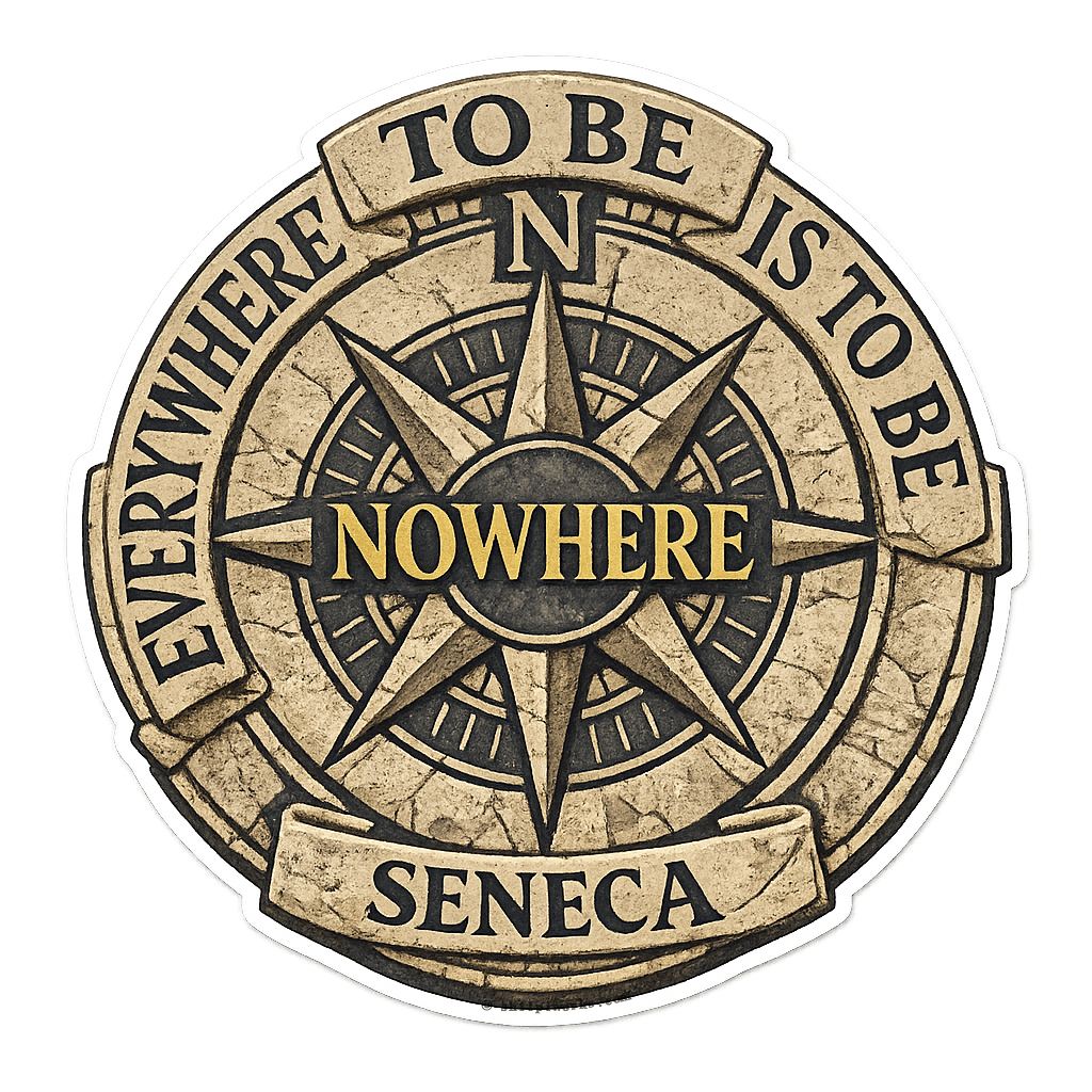 Seneca's Focus & Purpose Compass Emblem