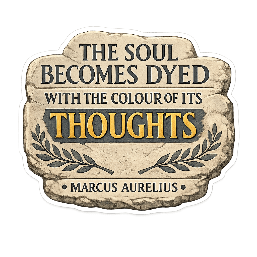 Stoic Wisdom: The Soul's Reflection of Thought