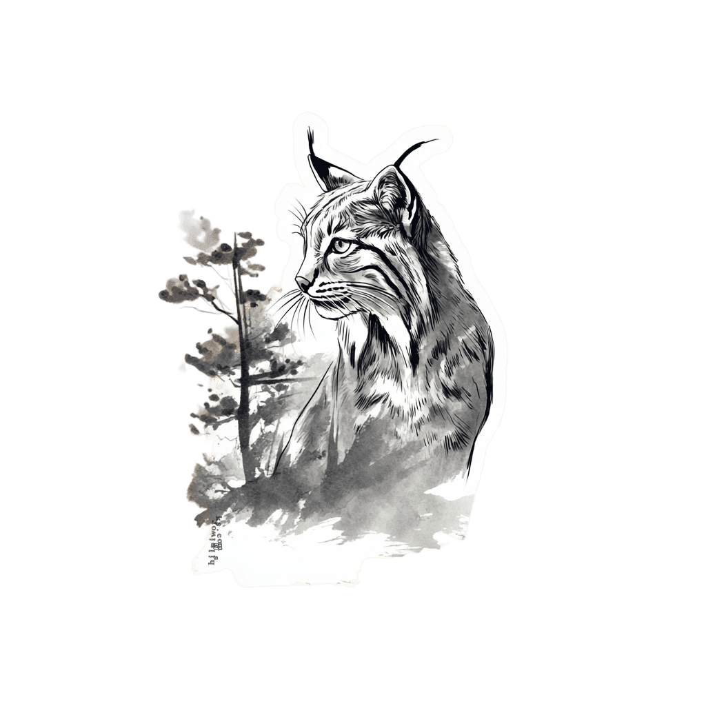 Lynx Forest Art
