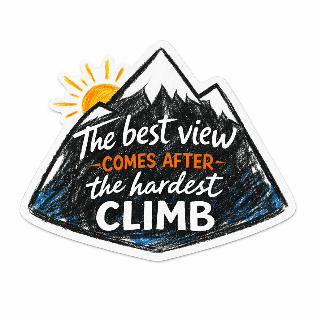 Mountain View Quote Decoration