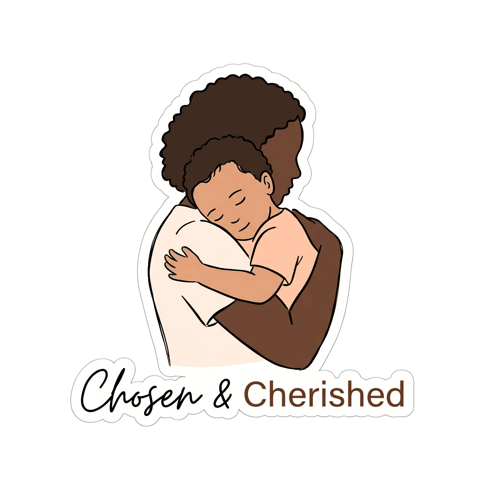 Mother Child Embrace: Chosen & Cherished Bond