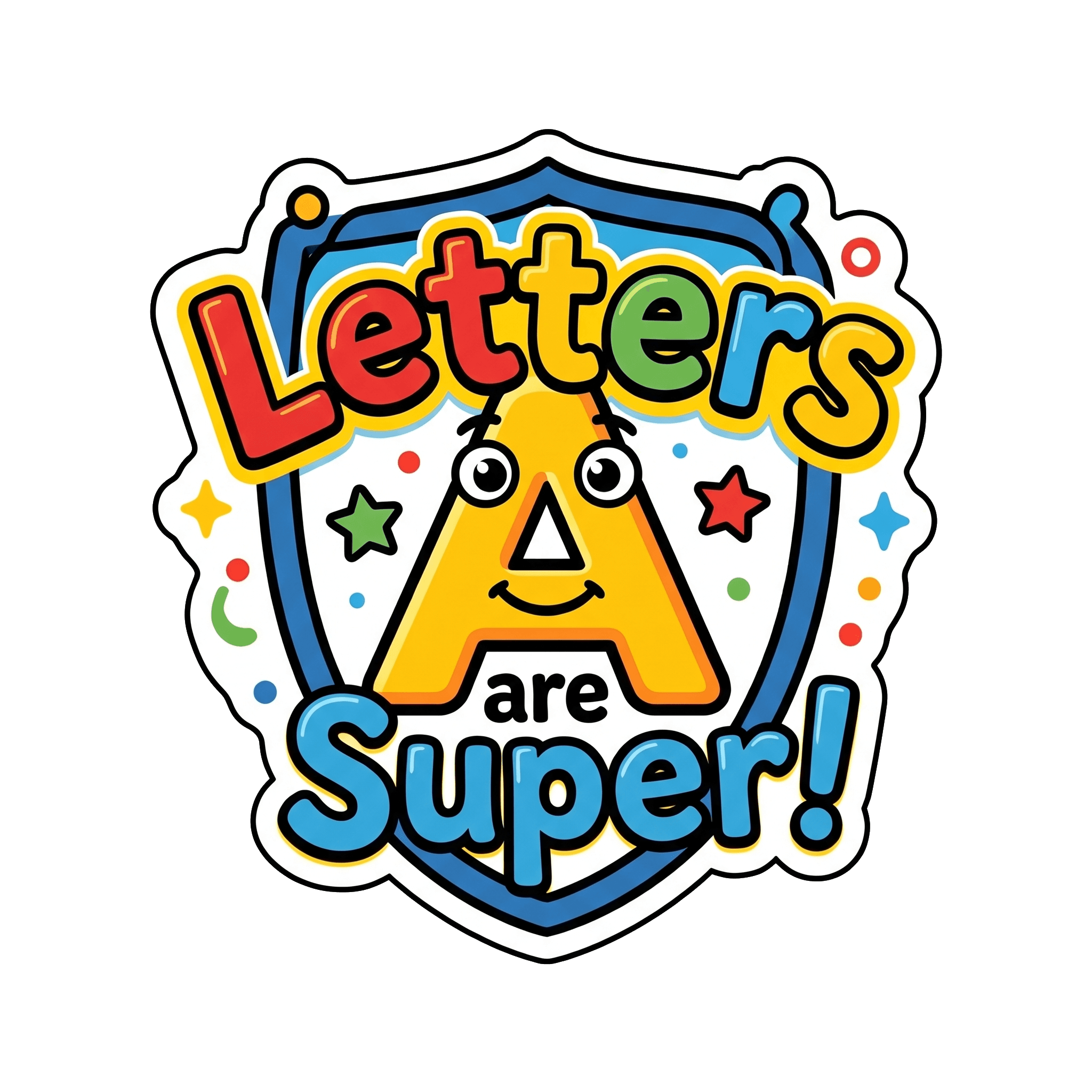 Letters Are Super! Learning Sticker