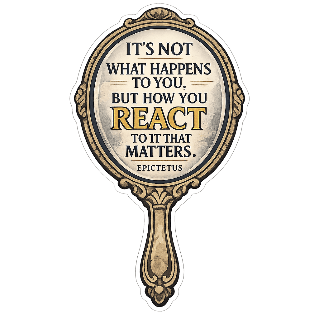 Epictetus Wisdom Mirror: Master Your Reaction