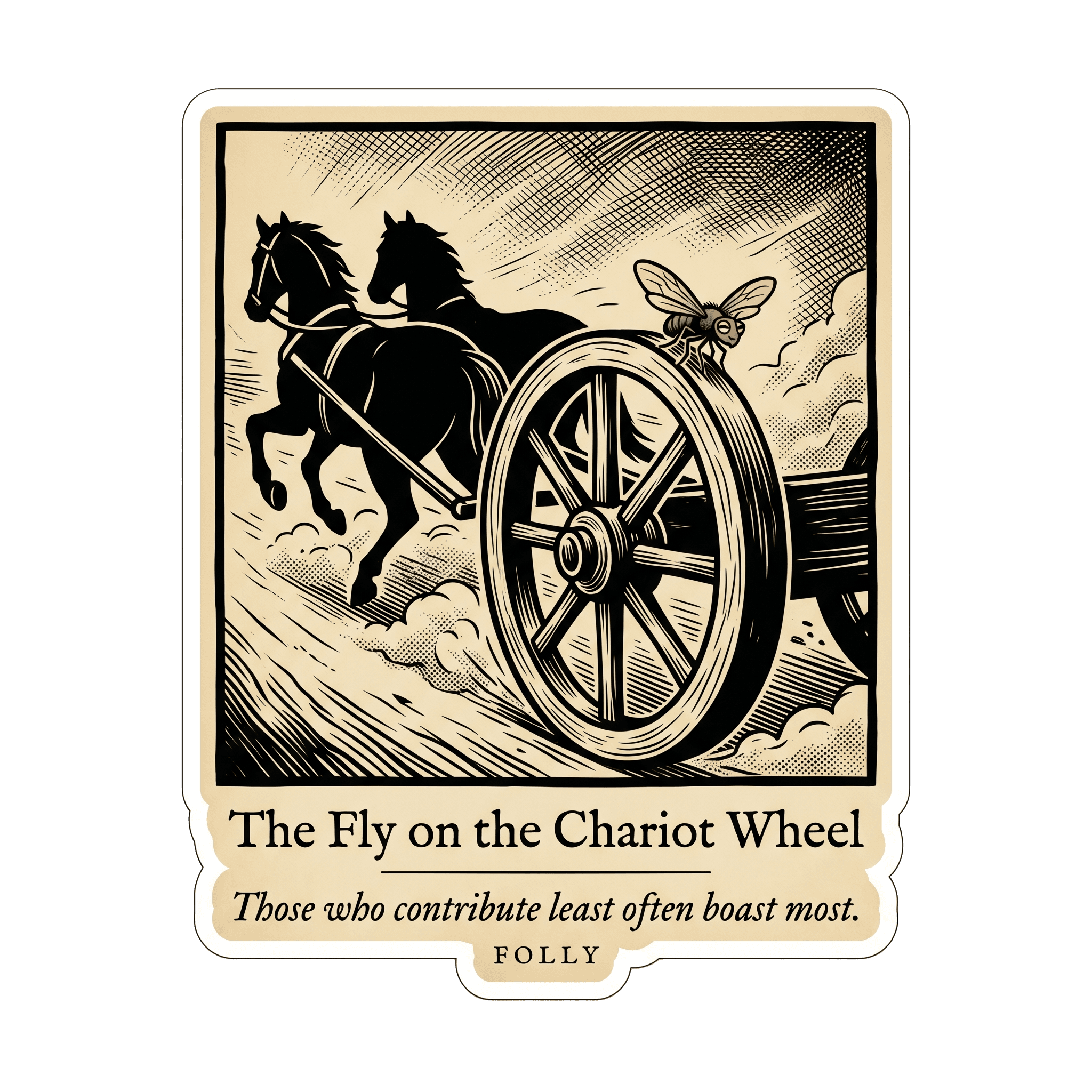 The Fly on the Chariot Wheel Fable Wisdom