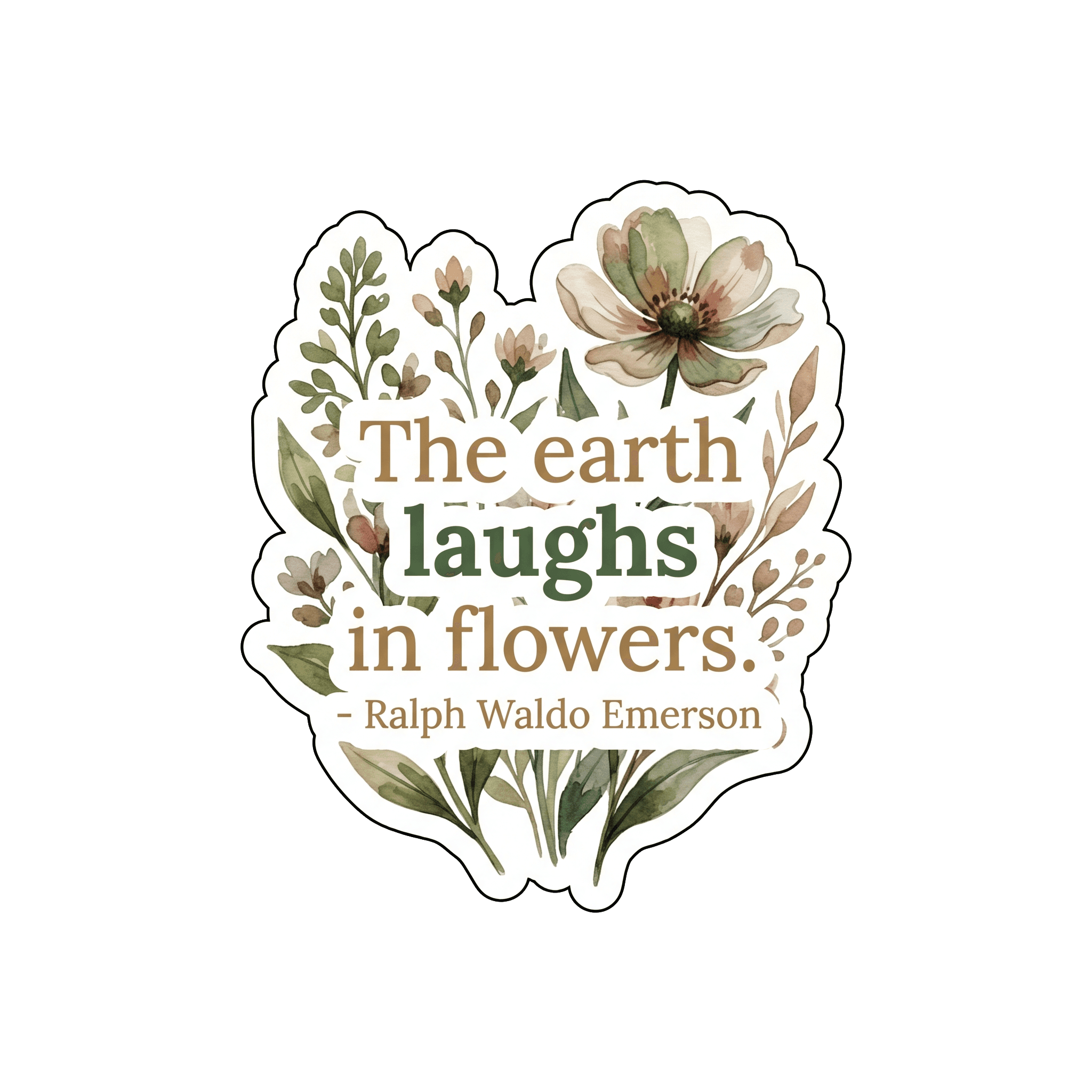 Earth's Laughter in Bloom: Emerson's Floral Wisdom