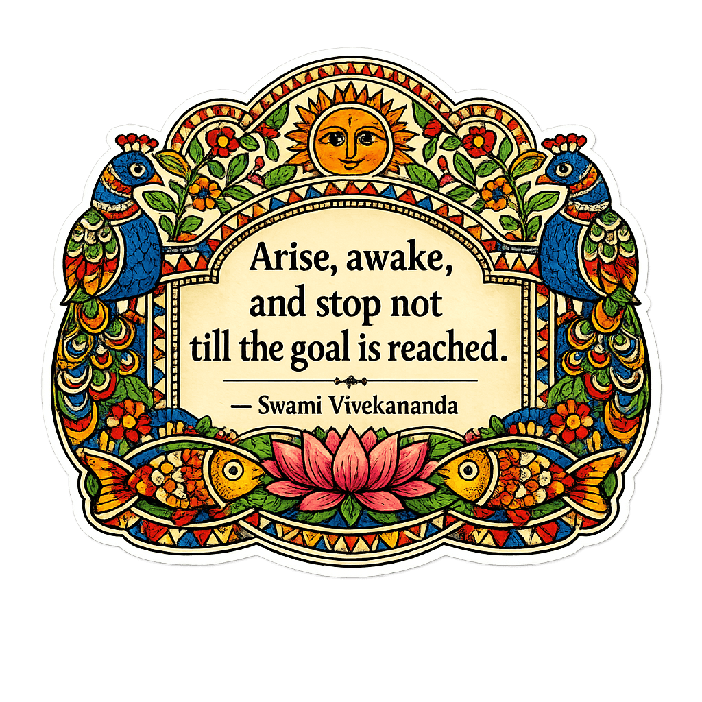 Vivekananda's Call to Action: Indian Folk Art Inspiration