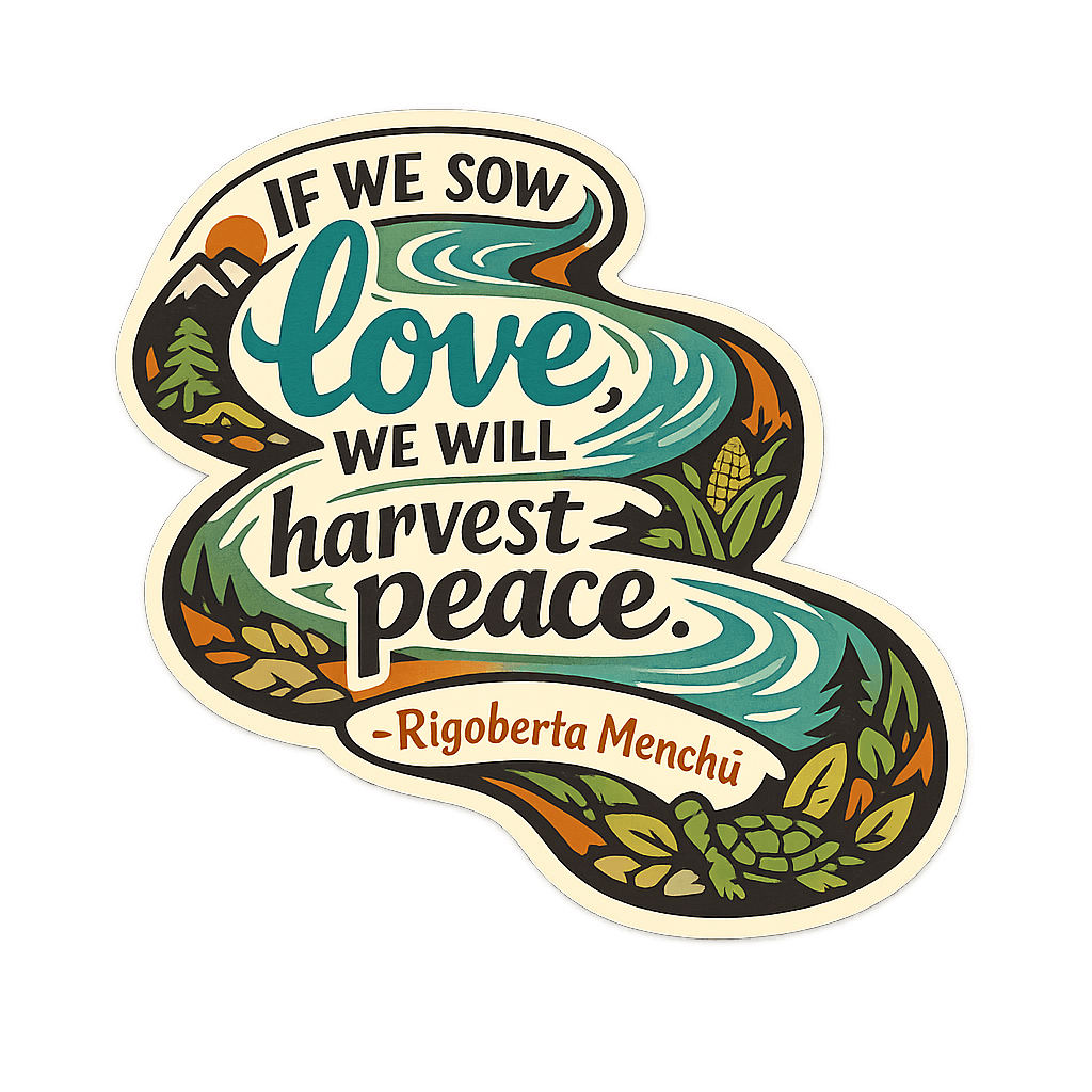 Rigoberta Menchú Wisdom: Sow Love, Harvest Peace