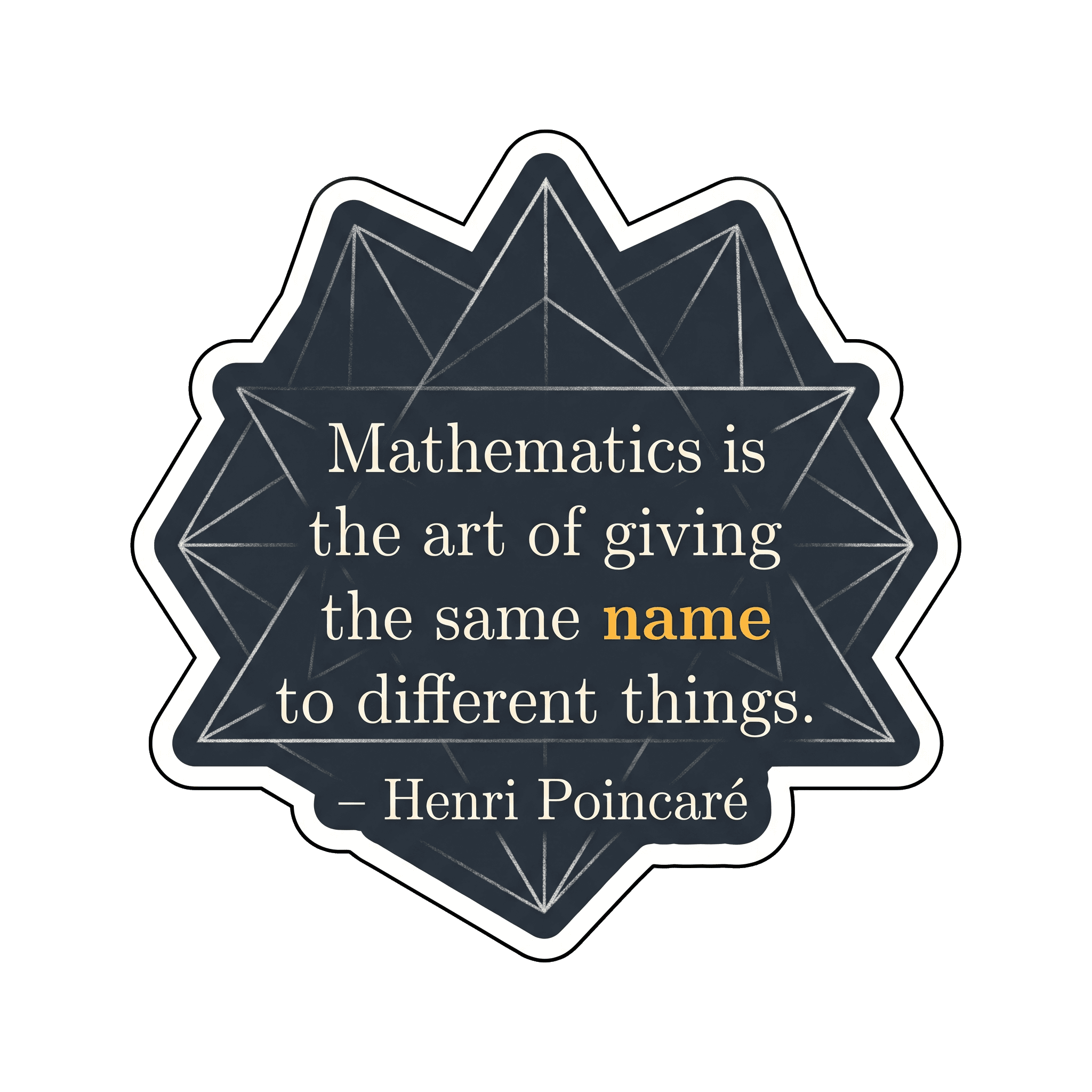 Poincaré's Mathematical Art of Naming