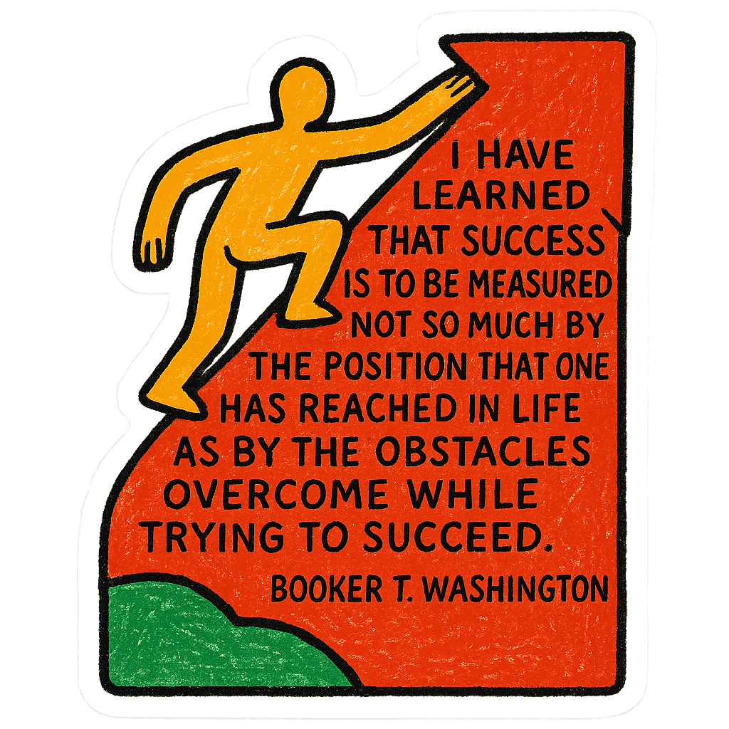 Booker T. Washington Quote Art