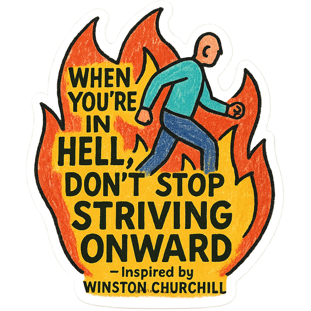 Churchill Quote Art