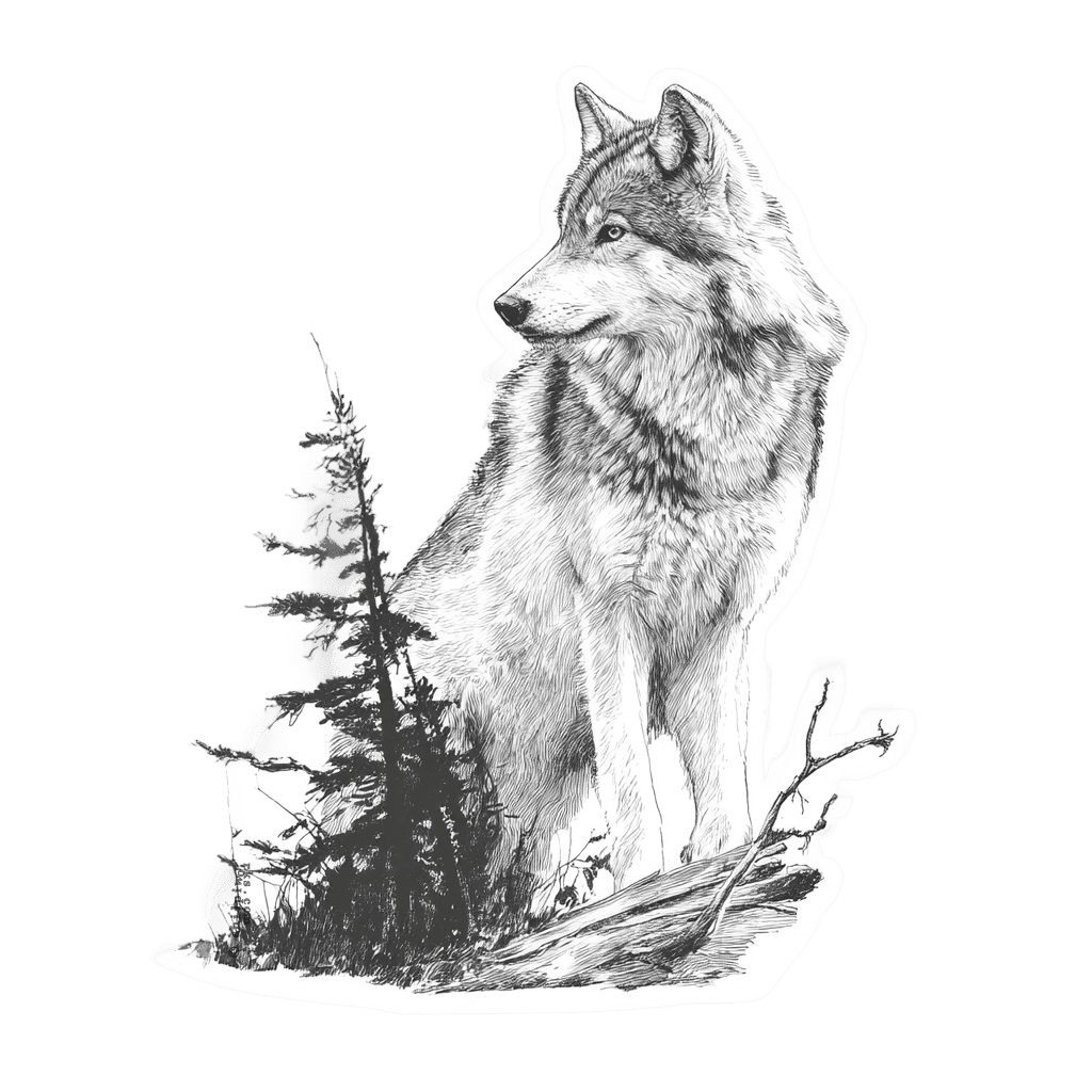 Wolf & Pine Nature Art