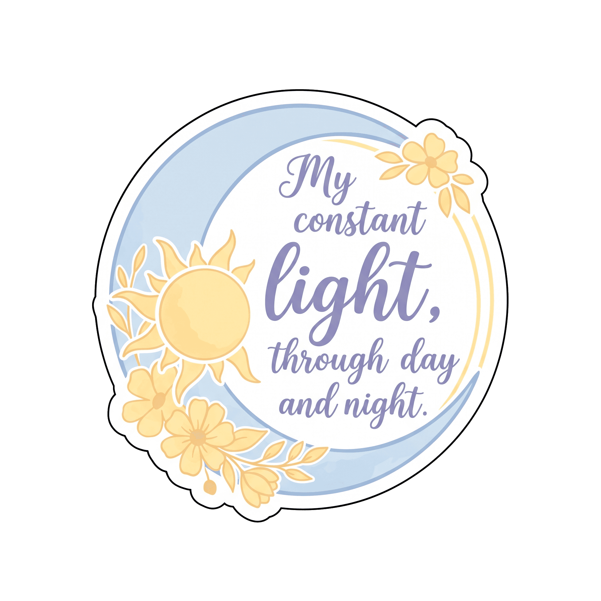 Eternal Light Sun Moon Sticker