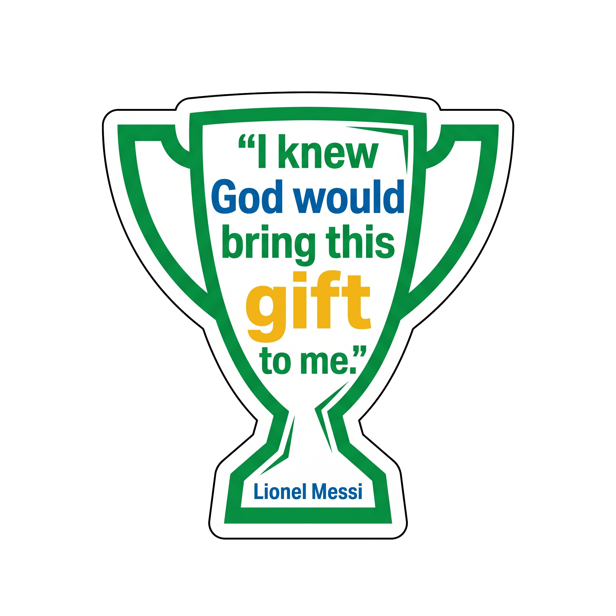 Messi's Divine World Cup Gift Sticker