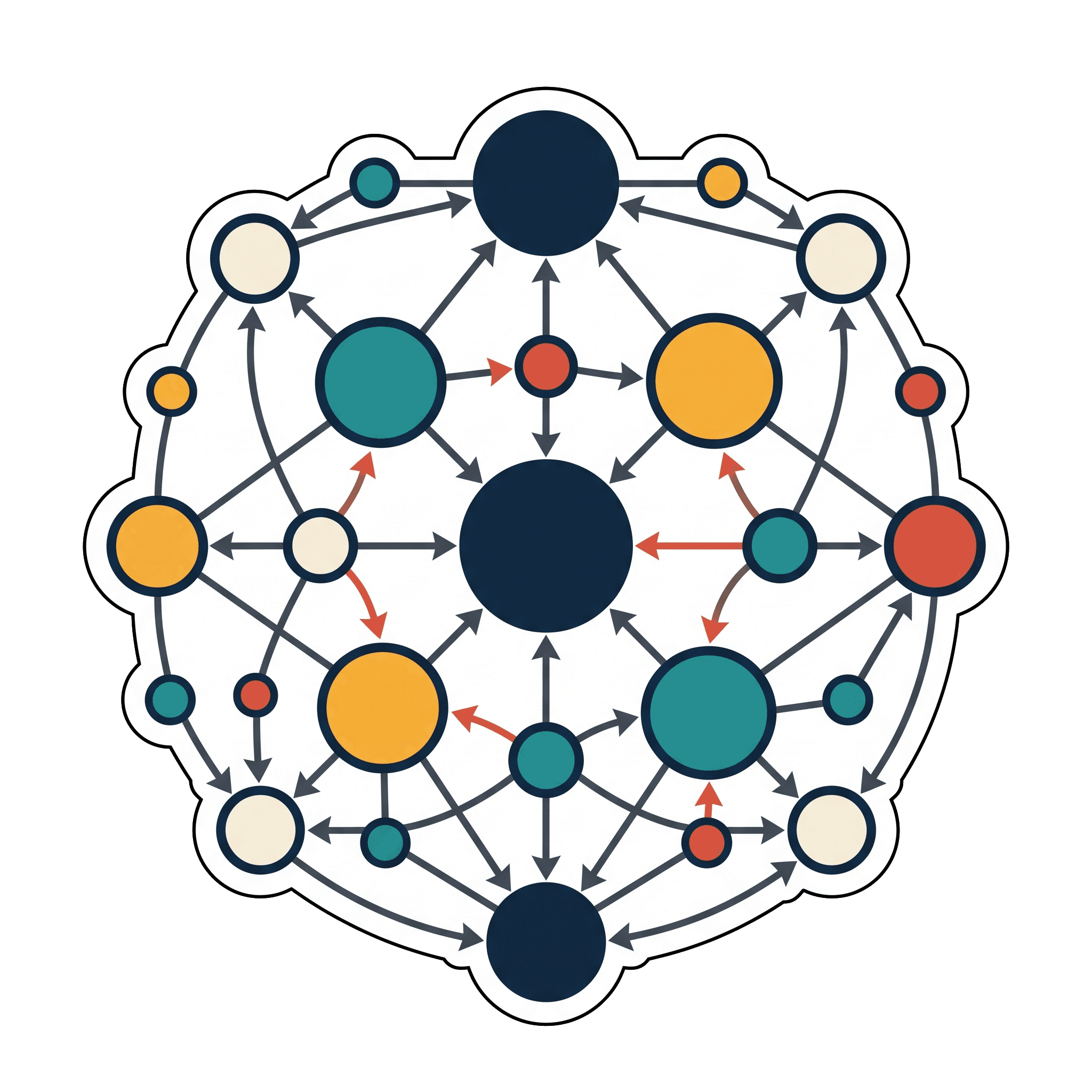 Interconnected Flow Decal