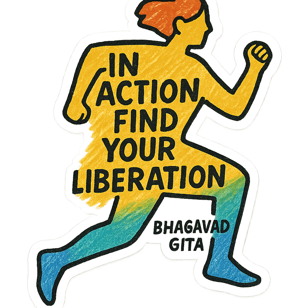 Bhagavad Gita Quote Illustration