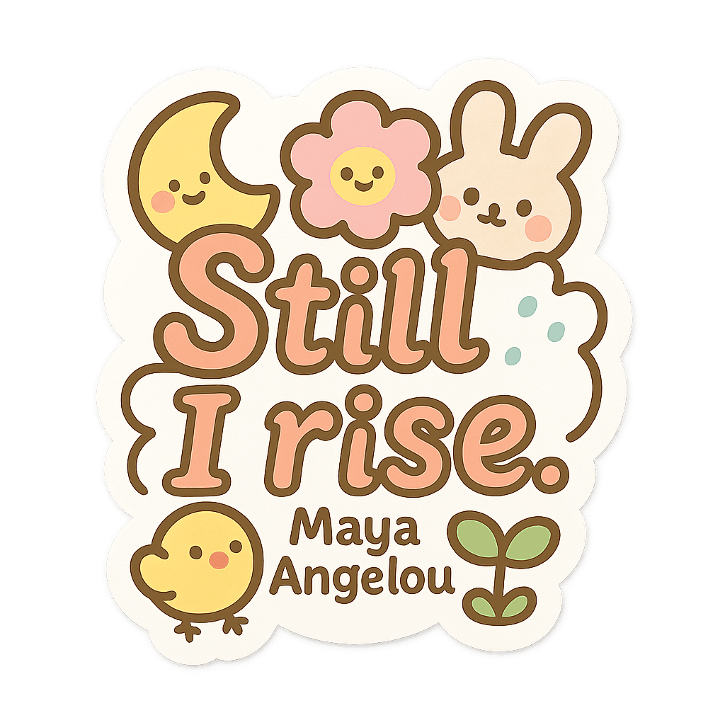 Sweet Still I Rise Maya Angelou Affirmation