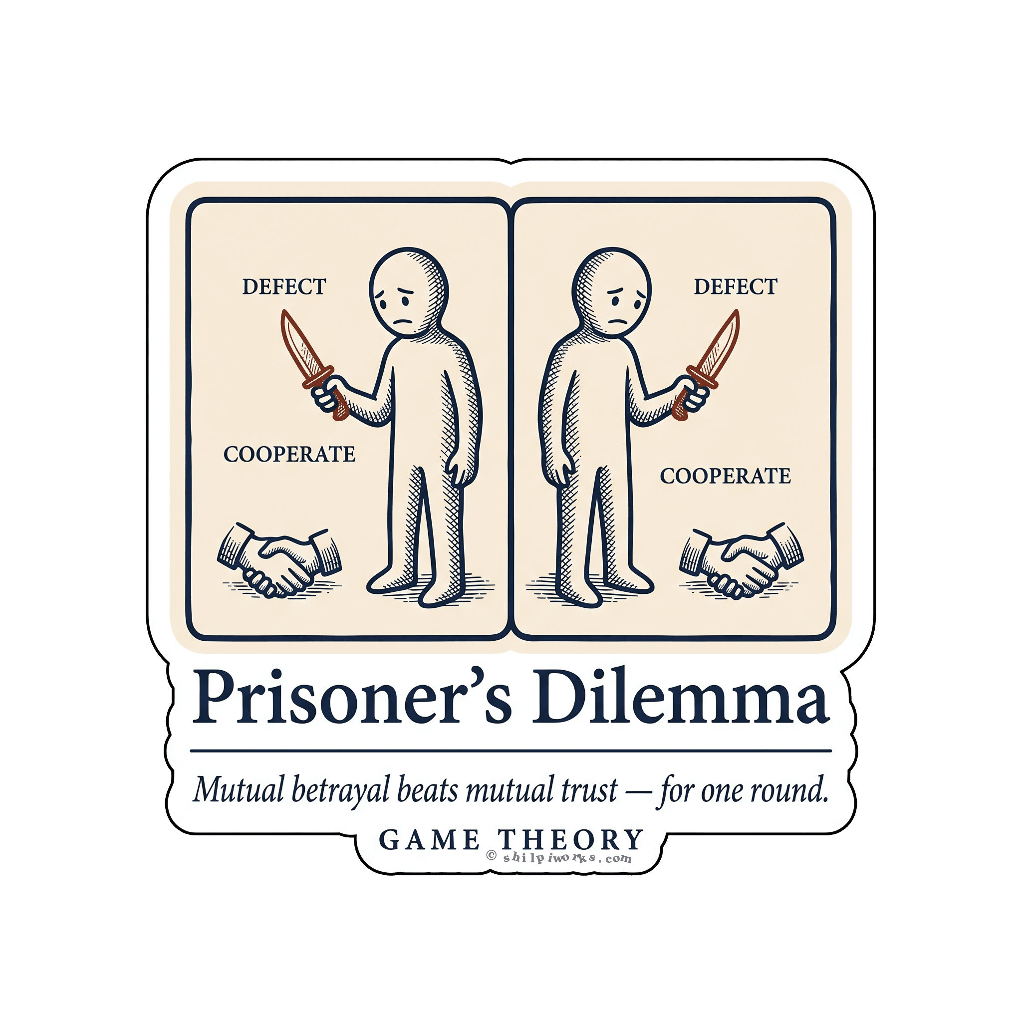 Prisoner's Dilemma Game Theory Concept