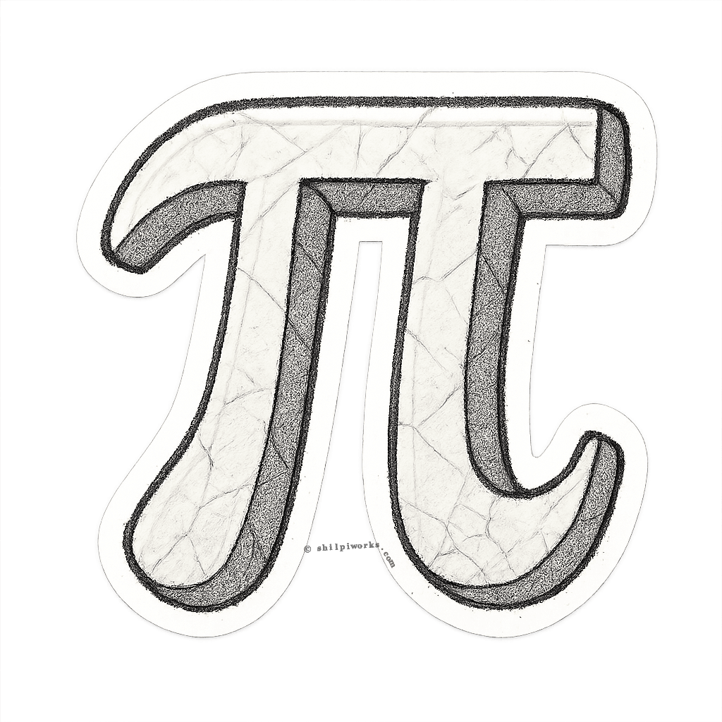 Textured Pi Symbol