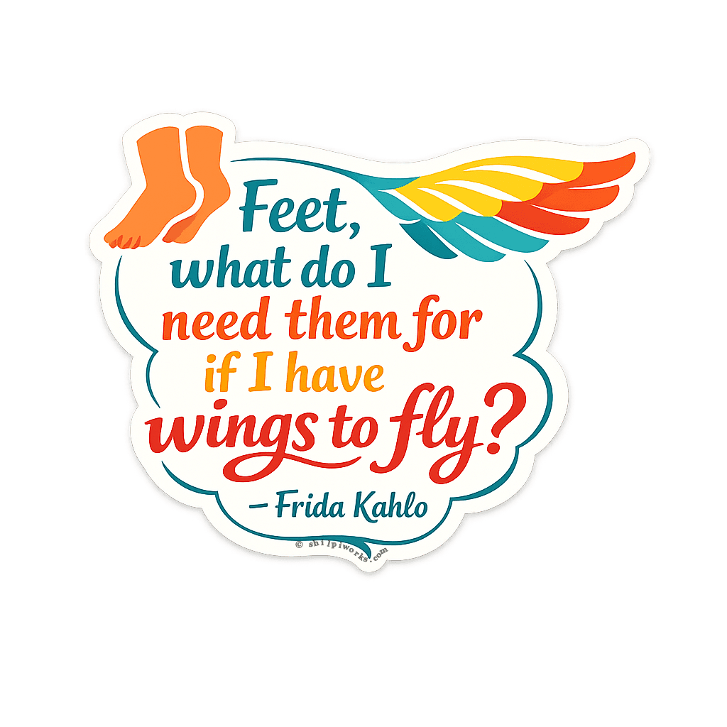 Frida Kahlo Wings to Fly Inner Freedom Expression