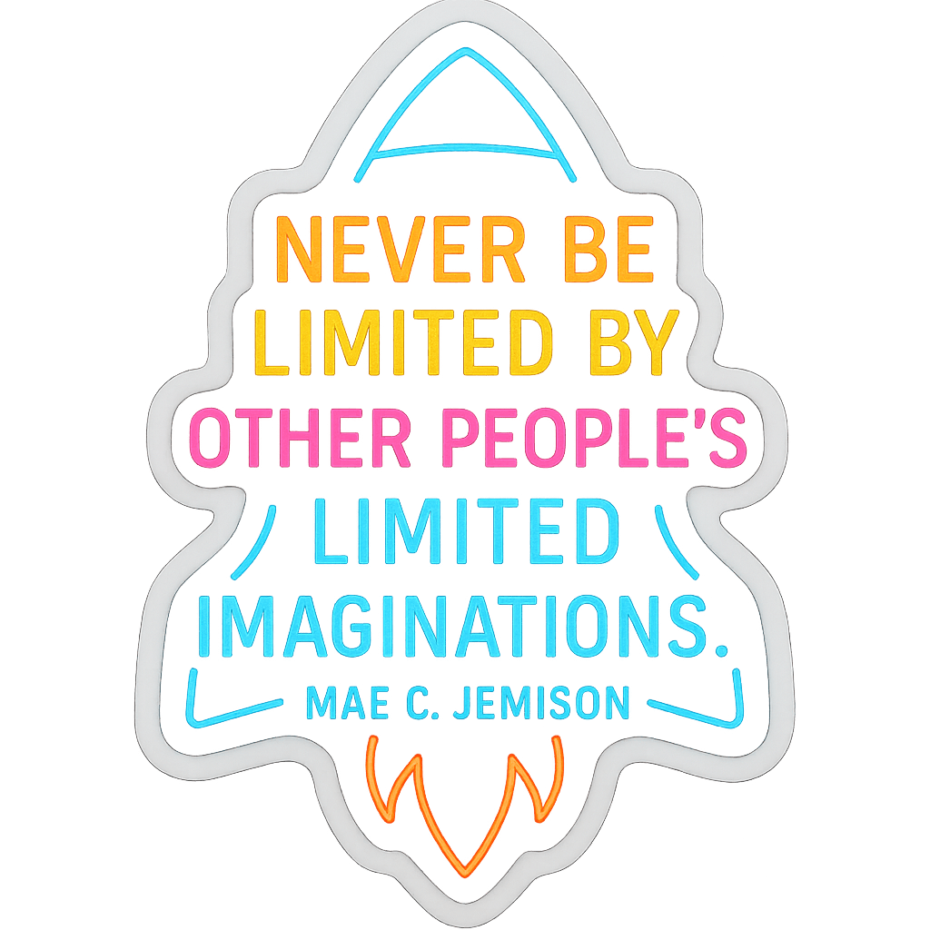 Mae Jemison Quote Art