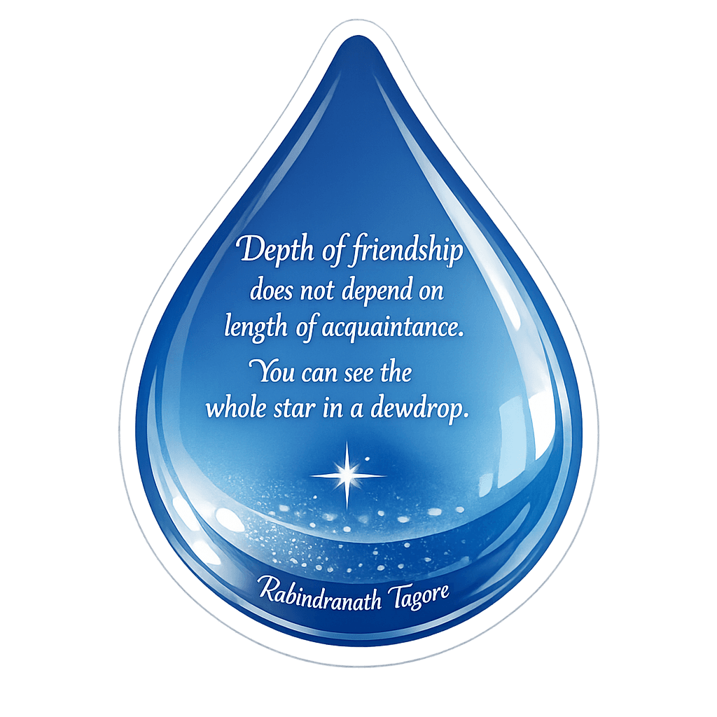 Friendship's Depth by Tagore