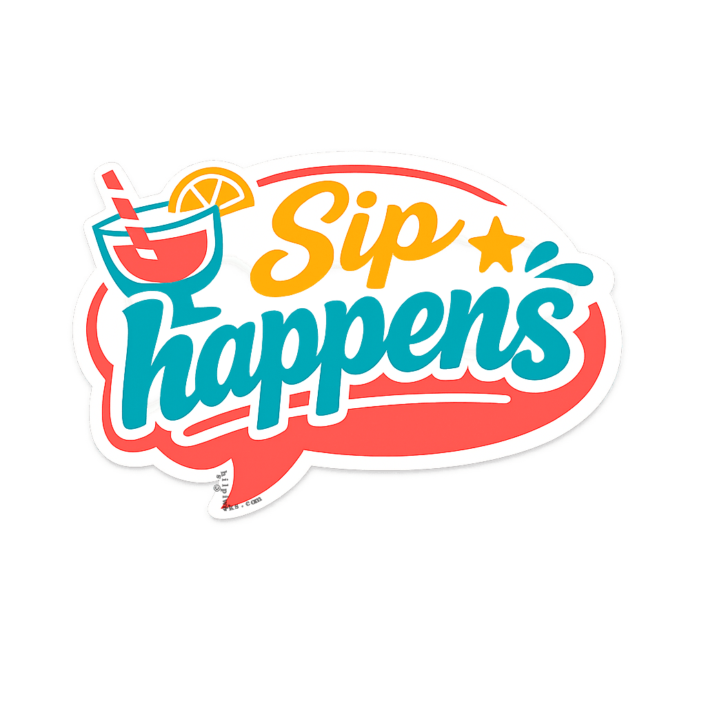 Sip Happens Playful Expression