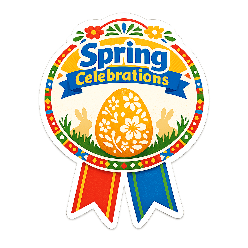 Festive Spring Celebrations Emblem