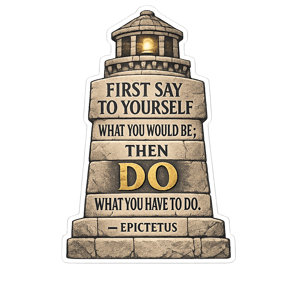 Epictetus: First Say To Yourself